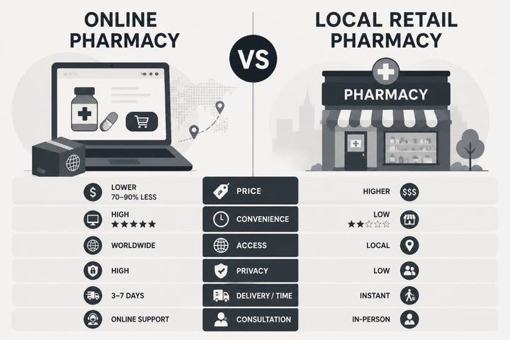 Online Pharmacy vs Local Retail Pharmacy
