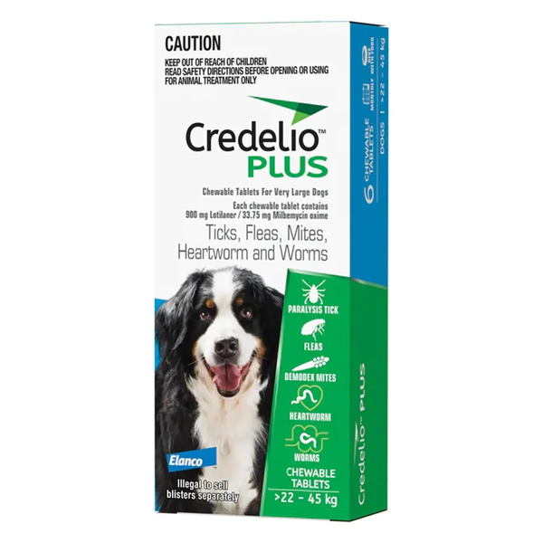 Credelio Plus Chewable Tablets For X-Large Dog 22-45kg.