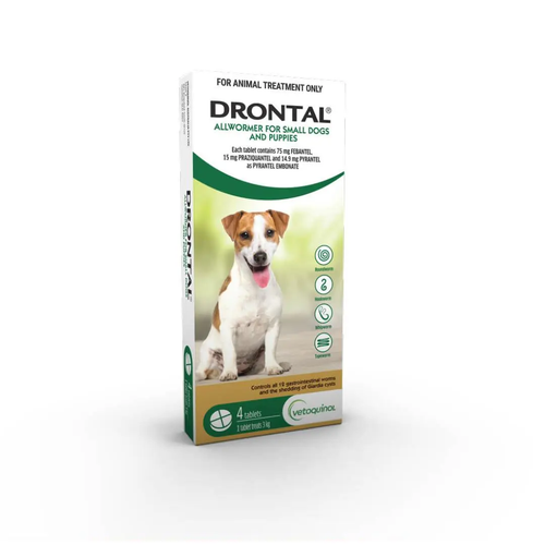 Drontal Allwormer Tablets < 3kg Small Dog and Puppy