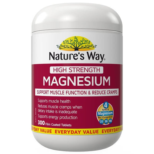 Nature's Way High Strength Magnesium 600mg 300 Tablets