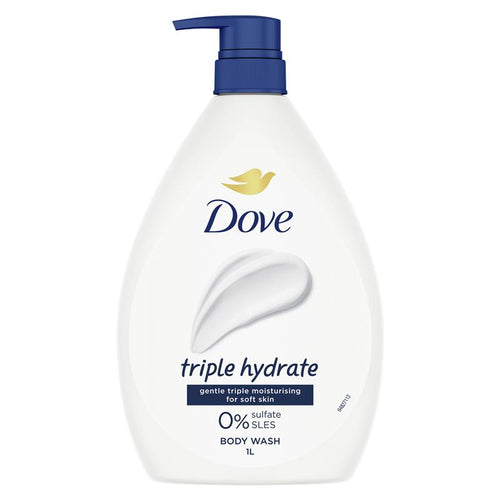 Dove Essential Care Triple Hydrate Body Wash 1 Litre