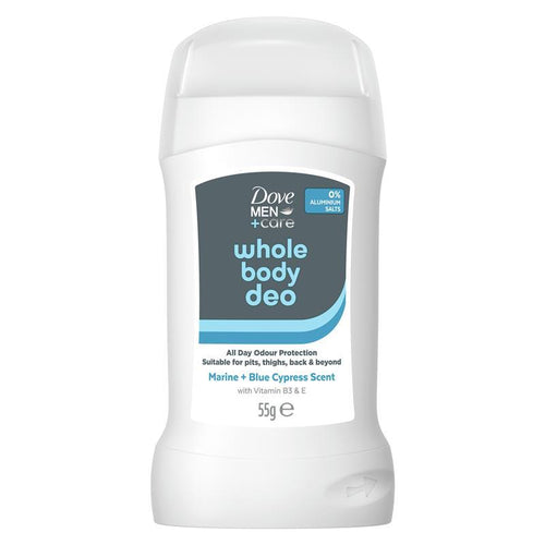 Dove Men+ Care Whole Body Deodorant Stick Marine & Blue Cypress 55g