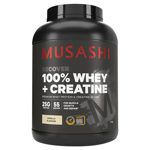 Musashi 100% Whey + Creatine Vanilla 2kg