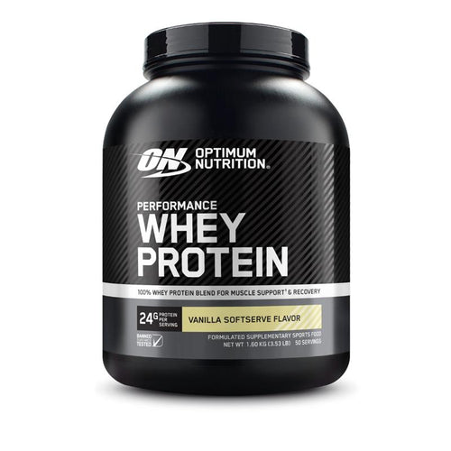 Optimum Nutrition Performance Whey Protein Vanilla 50 Serves 1.6kg