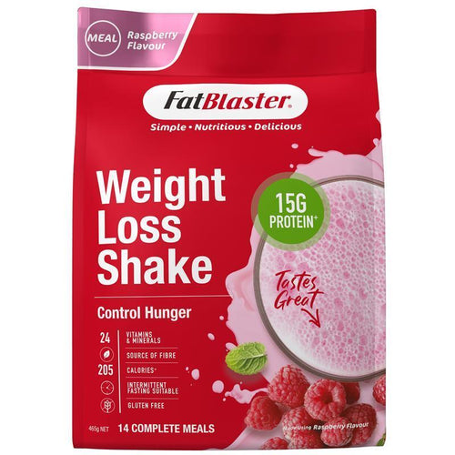 Fatblaster Weight Loss Shake Red Pouch Raspberry 465g