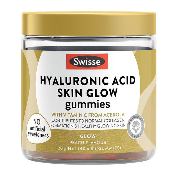 Swisse Beauty Hyaluronic Acid Skin Glow Gummies 40 Pack