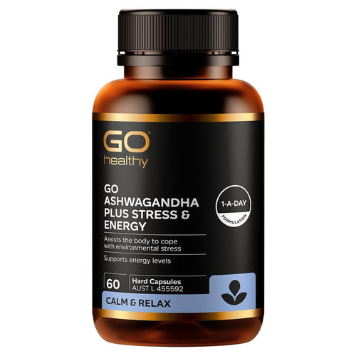GO Healthy Ashwagandha Plus Stress & Energy 60 Hard Capsules