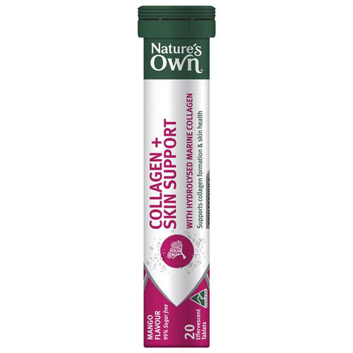 Nature's Own Collagen + Skin Support Effervescent 20 Tablets