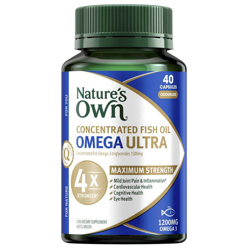 Nature's Own Concentrated Fish Oil Ultra High Strength 40 Capsules