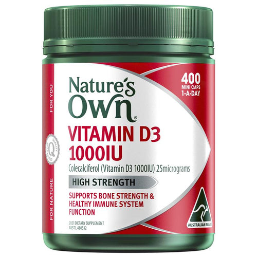 Nature's Own Vitamin D 1000iu 400 Capsules