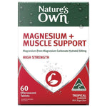 Nature's Own Magnesium + Muscle Support Effervescent 60 Tablets