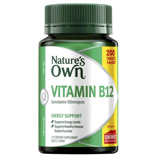 Nature's Own Vitamin B12 200 Tablets Exclusive Size
