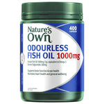 Nature's Own Odourless Fish Oil 1000mg 400 Capsules Exclusive