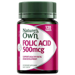 Nature's Own Folic Acid 500mcg 120 Tablets