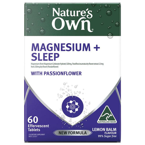 Nature's Own Magnesium + Sleep Effervescent 60 Tablets