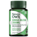 Nature's Own Ginkgo Biloba 2000mg 100 Tablets