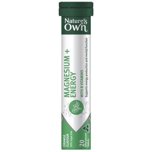 Nature's Own Magnesium + Energy Effervescent 20 Tablets
