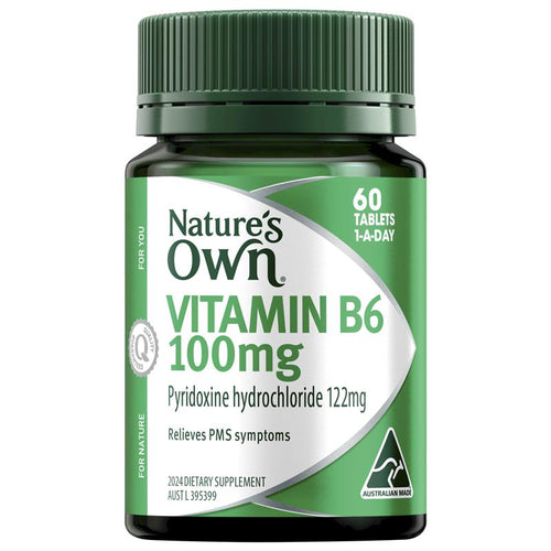 Nature's Own Vitamin B6 100mg 60 Tablets