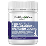 Healthy Care L-Theanine + Ashwagandha + Magnesium Glycinate 60 Tablets