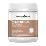 Healthy Care Vitamin D3 1000IU 500 Capsules