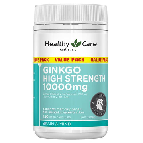 Healthy Care High Strength Ginkgo 10000 150 Capsules