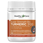 Healthy Care Super Strength Bio Turmeric 3100mg 100 Capsules