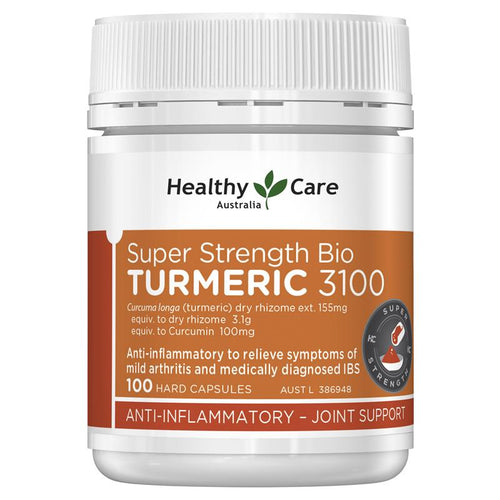 Healthy Care Super Strength Bio Turmeric 3100mg 100 Capsules