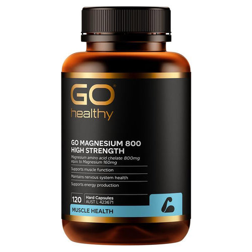 GO Healthy Magnesium 800 120 Vege Capsules
