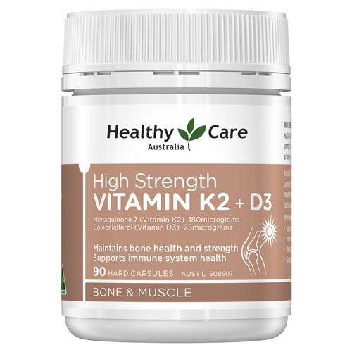 Healthy Care High Strength Vitamin K2 + D3 90 Capsules