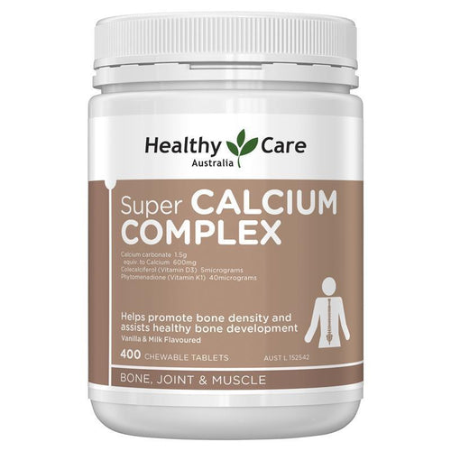 Healthy Care Super Calcium Complex 400 Chewable Tablets