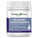 Healthy Care L-Theanine + Ashwagandha 60 Capsules
