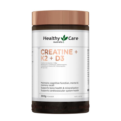 Healthy Care Creatine + K2 + D3 300g Powder
