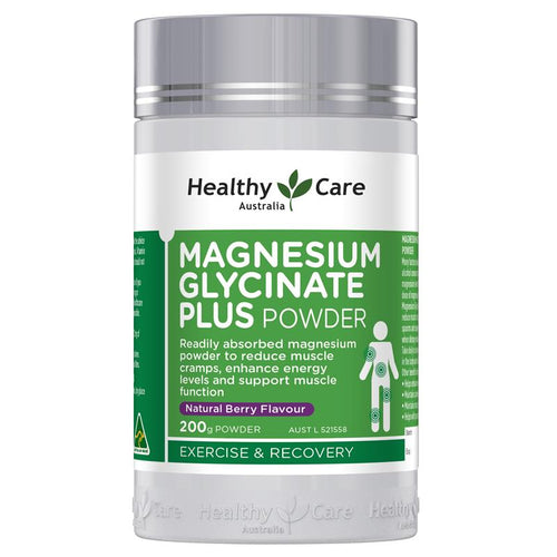Healthy Care Magnesium Glycinate Plus Powder Berry 200g