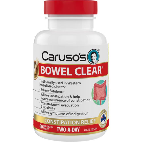 Carusos Bowel Clear 60 Tablets