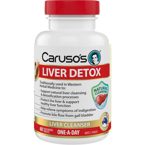 Carusos Liver Clear Detox 60 Tablets
