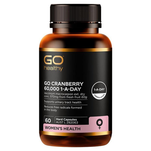 GO Healthy Cranberry 60000 60 Vege Capsules