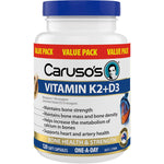 Carusos Vitamin K2 + D3 120 Capsules Exclusive Size
