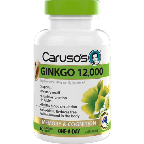 Carusos Ginkgo 12000 60 Tablets