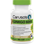 Carusos One a Day Ginkgo 6000 60 Tablets