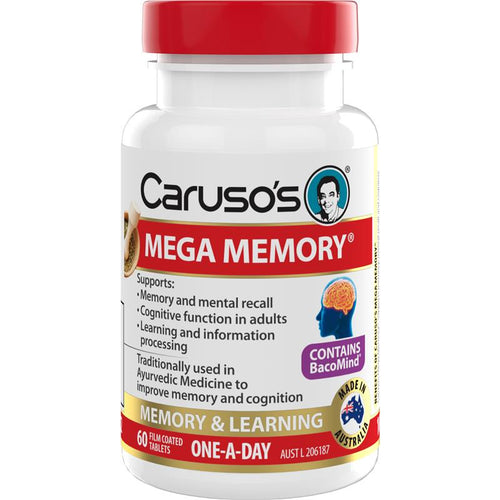 Carusos Mega Memory 60 Tablets