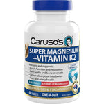Carusos Super Magnesium + Vitamin K2 60 Tablets