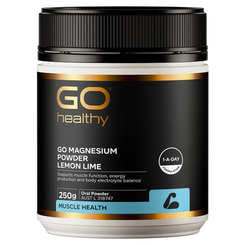 GO Healthy Magnesium Powder Lemon Lime 250g