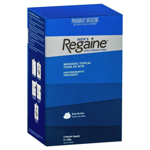 Regaine Mens 5% Minoxidil Foam Hair Regrowth Treatment 4 x 60g
