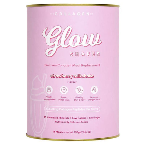 The Collagen Co Glow Shakes Strawberry Milkshake 756g