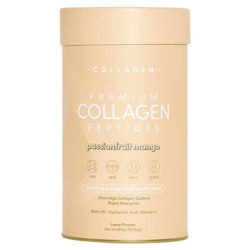 The Collagen Co Premium Collagen Peptides Passionfruit Mango 560g