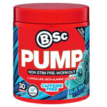 BSc Pump Non Stim Pre-Workout Blue Sour Straps 300g