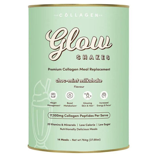 The Collagen Co Glow Shakes Choc Mint Milkshake 784g