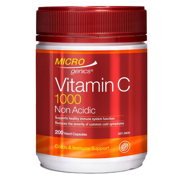 Microgenics Vitamin C 1000 Non Acidic 200 Capsules