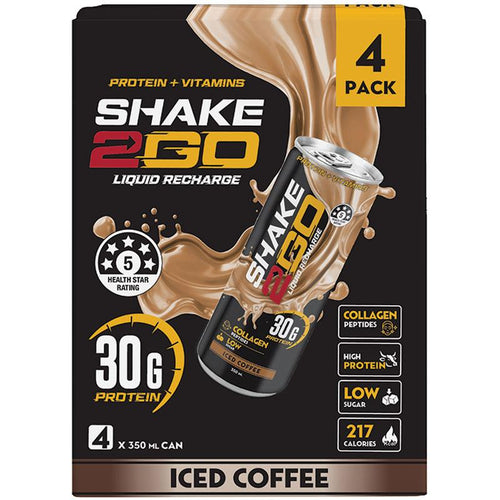 Shake 2 Go Iced Coffee 350mL x 4 Pack