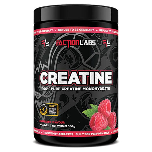 Faction Labs 100% Pure Creatine Monohydrate Raspberry Flavour 350g